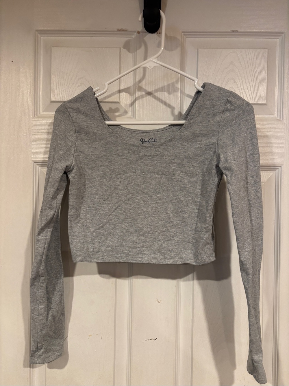 John Galt long sleeve crop top
